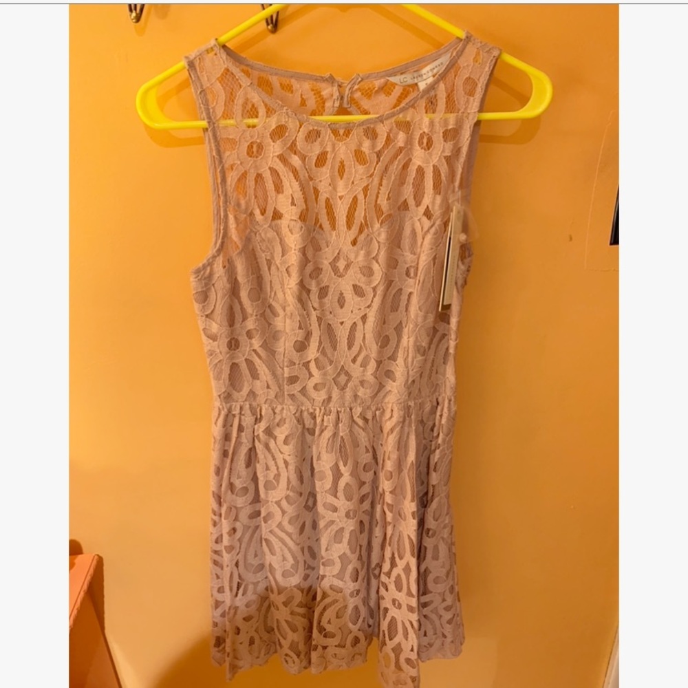 Lauren Conrad Nude/blush Lace Dress